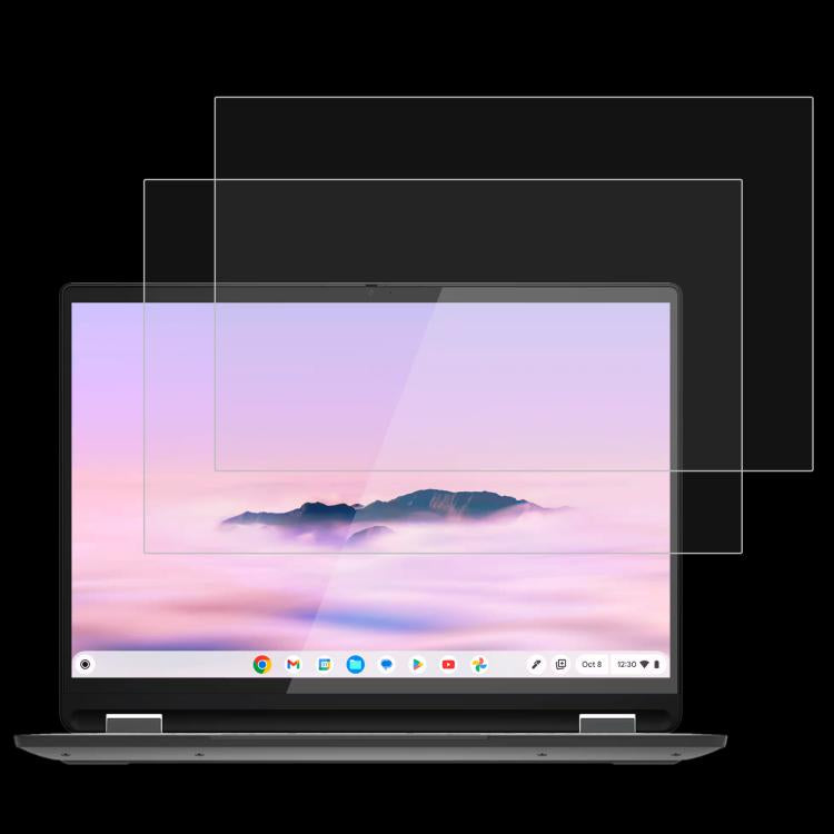 For Lenovo Chromebook Plus 14 2pcs 9H 0.3mm Explosion-proof Tempered Glass Film - Screen Protection Film by buy2fix | Online Shopping UK | buy2fix