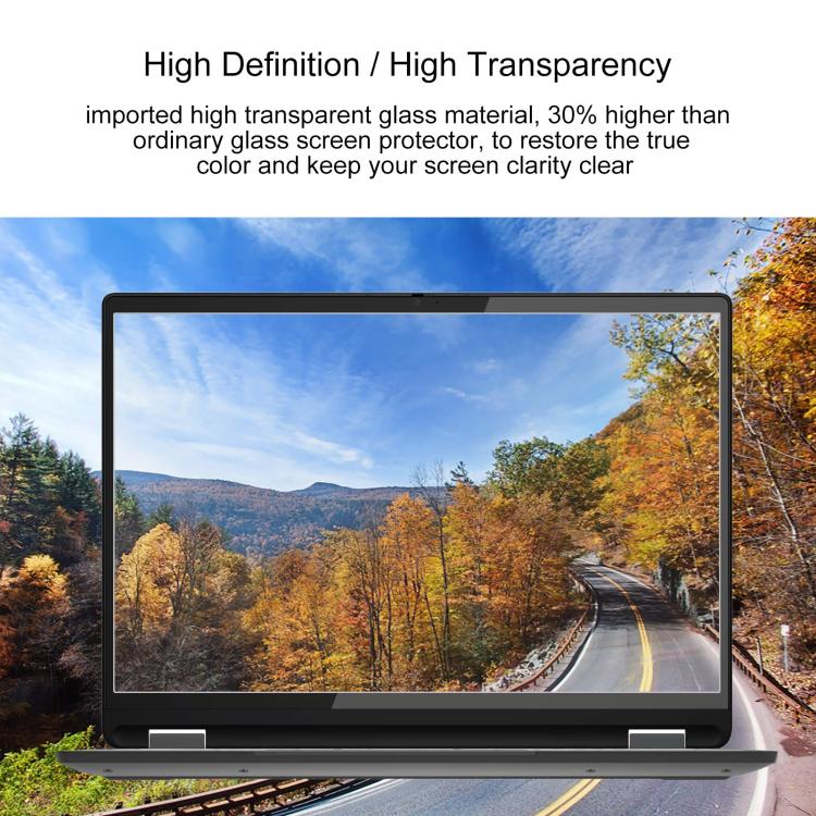For Lenovo Chromebook Plus 14 2pcs 9H 0.3mm Explosion-proof Tempered Glass Film - Screen Protection Film by buy2fix | Online Shopping UK | buy2fix