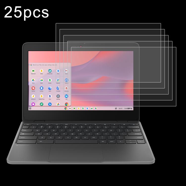 For Lenovo Chromebook 100e 11.6 25pcs 9H 0.3mm Explosion-proof Tempered Glass Film - Screen Protection Film by buy2fix | Online Shopping UK | buy2fix