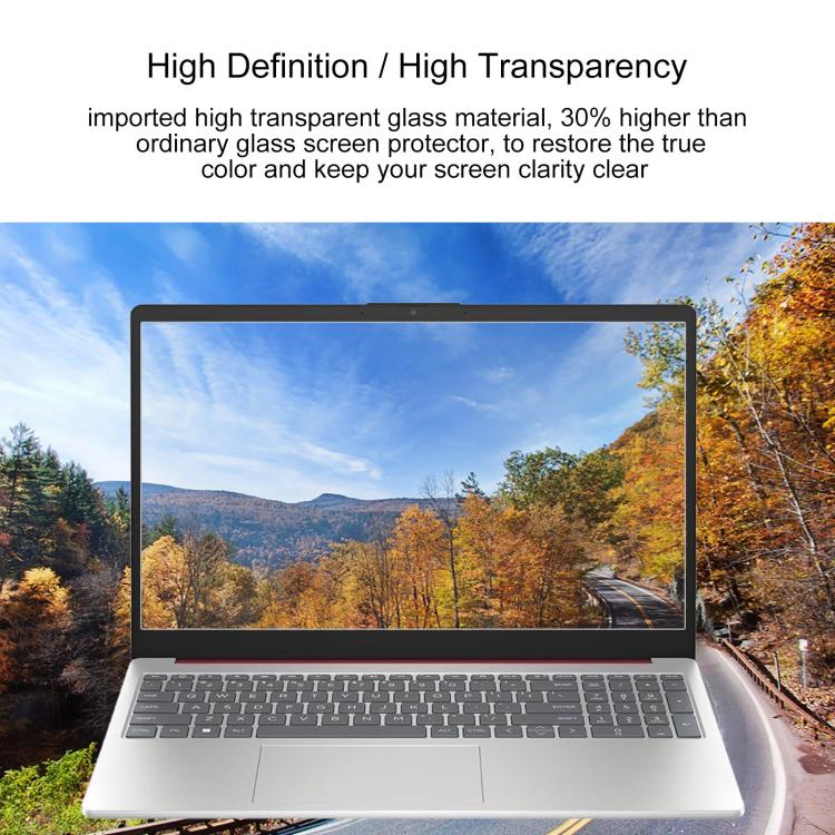 For HP 15-FD 15.6 9H 0.3mm Explosion-proof Tempered Glass Film - Screen Protection Film by buy2fix | Online Shopping UK | buy2fix