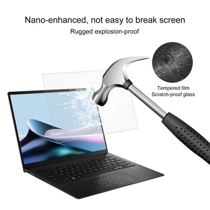 For ASUS Zenbook 14 OLED / UX3405MA 14 2pcs 9H 0.3mm Explosion-proof Tempered Glass Film - Screen Protection Film by buy2fix | Online Shopping UK | buy2fix