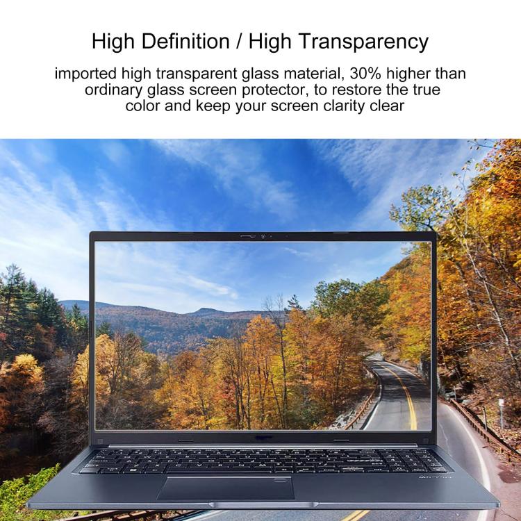 For ASUS Vivobook 15 M1502YA 15.6 2pcs 9H 0.3mm Explosion-proof Tempered Glass Film - Screen Protection Film by buy2fix | Online Shopping UK | buy2fix