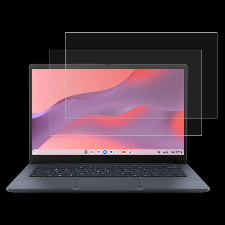 For ASUS Chromebook CX1405CKA 14 2pcs 9H 0.3mm Explosion-proof Tempered Glass Film - Screen Protection Film by buy2fix | Online Shopping UK | buy2fix