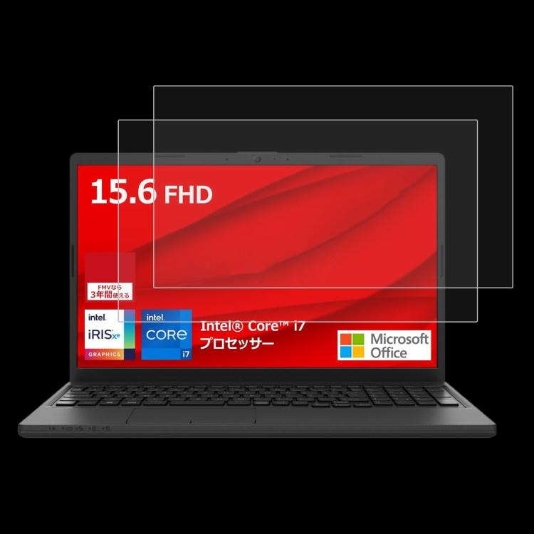 For Fujitsu FMV Lite WA1 15.6 2pcs 9H 0.3mm Explosion-proof Tempered Glass Film - Screen Protection Film by buy2fix | Online Shopping UK | buy2fix