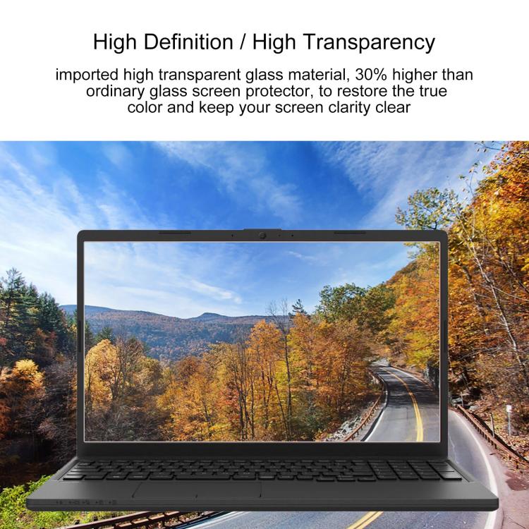 For Fujitsu FMV Lite WA1 15.6 2pcs 9H 0.3mm Explosion-proof Tempered Glass Film - Screen Protection Film by buy2fix | Online Shopping UK | buy2fix