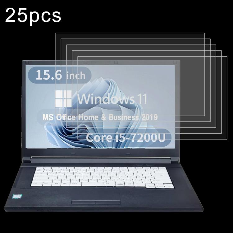 For Fujitsu LIFEBOOK A577 15.6 25pcs 9H 0.3mm Explosion-proof Tempered Glass Film - Screen Protection Film by buy2fix | Online Shopping UK | buy2fix