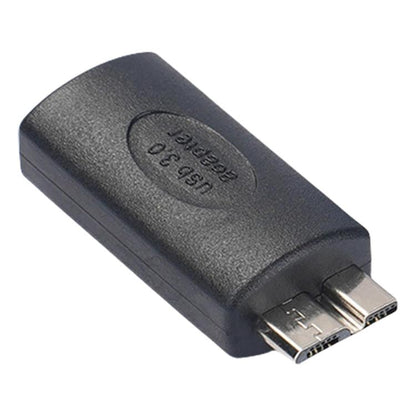 USB3.0 Mobile Hard Drive Computer Adapter, Model:Type-C Female to Micro USB Male(Black) - OTG Adapter by buy2fix | Online Shopping UK | buy2fix