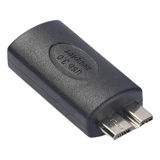USB3.0 Mobile Hard Drive Computer Adapter, Model:Type-C Female to Micro USB Male(Black) - OTG Adapter by buy2fix | Online Shopping UK | buy2fix