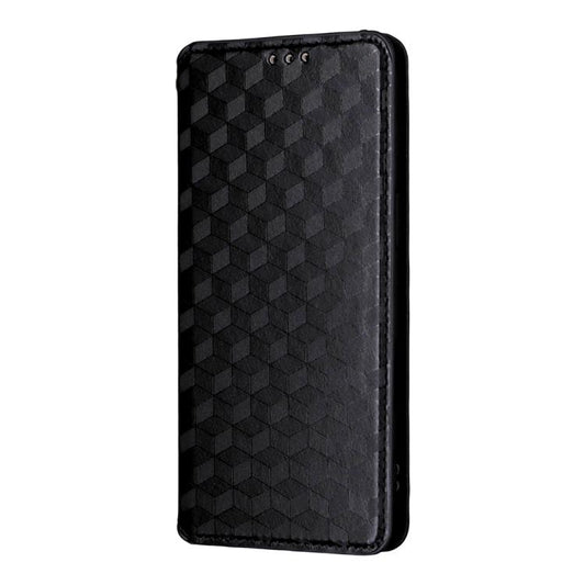 For iPhone Air Cubic Grid Texture Flip Leather Phone Case(Black) - iPhone Air Cases by buy2fix | Online Shopping UK | buy2fix