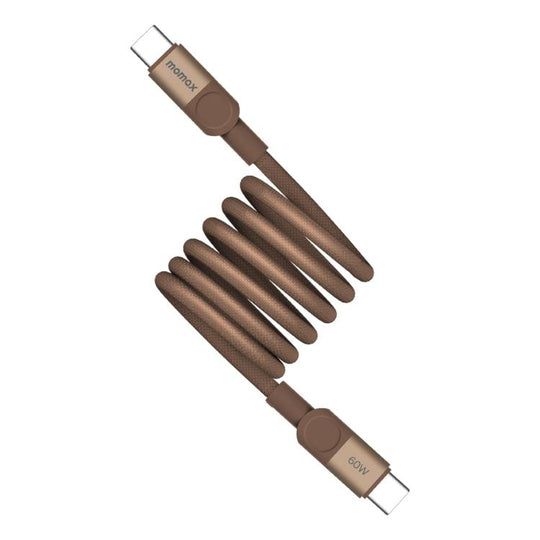 Momax Mag.Link Magnetic 60W USB-C / Type-C to USB-C / Type-C Data Cable, Length:1m(Gold)