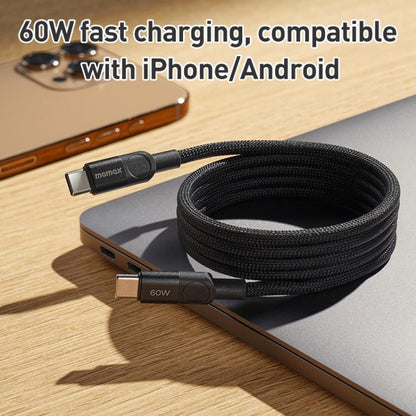 Momax Mag.Link Magnetic 60W USB-C / Type-C to USB-C / Type-C Data Cable, Length:1m(Gold) - USB-C & Type-C Cable by MOMAX | Online Shopping UK | buy2fix