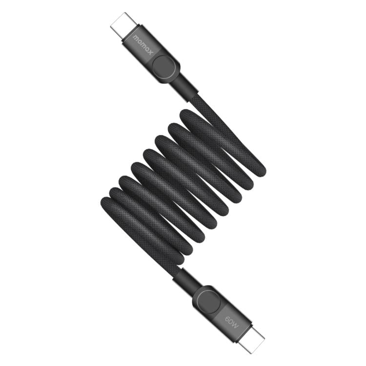 Momax Mag.Link Magnetic 60W USB-C / Type-C to USB-C / Type-C Data Cable, Length:2m(Black) - USB-C & Type-C Cable by MOMAX | Online Shopping UK | buy2fix