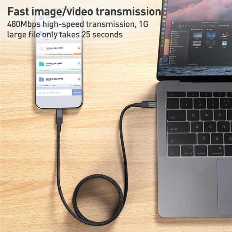 Momax Mag.Link Magnetic 240W USB-C / Type-C to USB-C / Type-C Data Cable, Length:2m(Black) - USB-C & Type-C Cable by MOMAX | Online Shopping UK | buy2fix