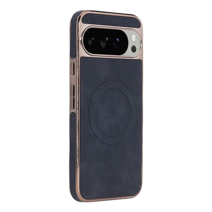 For Google Pixel 10 Pro XL Electroplated PC Sheepskin Invisible Magnetic MagSafe Phone Case(Black) - Google Cases by buy2fix | Online Shopping UK | buy2fix