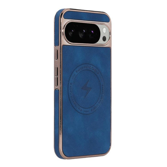 For Google Pixel 10 Pro XL Electroplated PC Sheepskin Invisible Magnetic MagSafe Phone Case(Blue) - Google Cases by buy2fix | Online Shopping UK | buy2fix