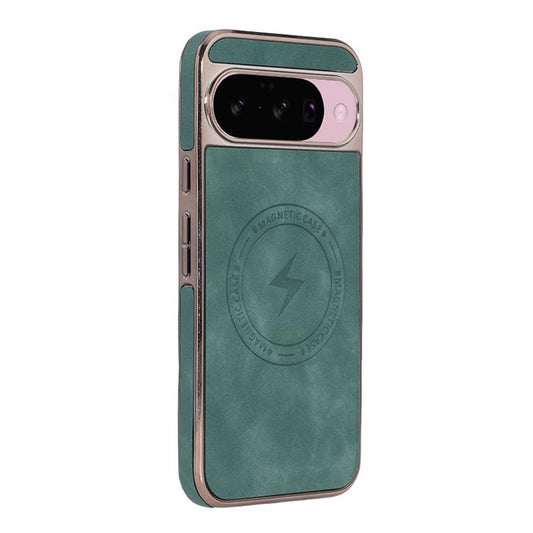For Google Pixel 10 / 10 Pro Electroplated PC Sheepskin Invisible Magnetic MagSafe Phone Case(Green) - Google Cases by buy2fix | Online Shopping UK | buy2fix