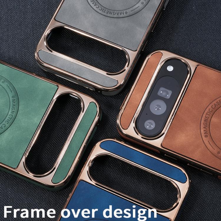 For Google Pixel 10 Pro XL Electroplated PC Sheepskin Invisible Magnetic MagSafe Phone Case(Grey) - Google Cases by buy2fix | Online Shopping UK | buy2fix