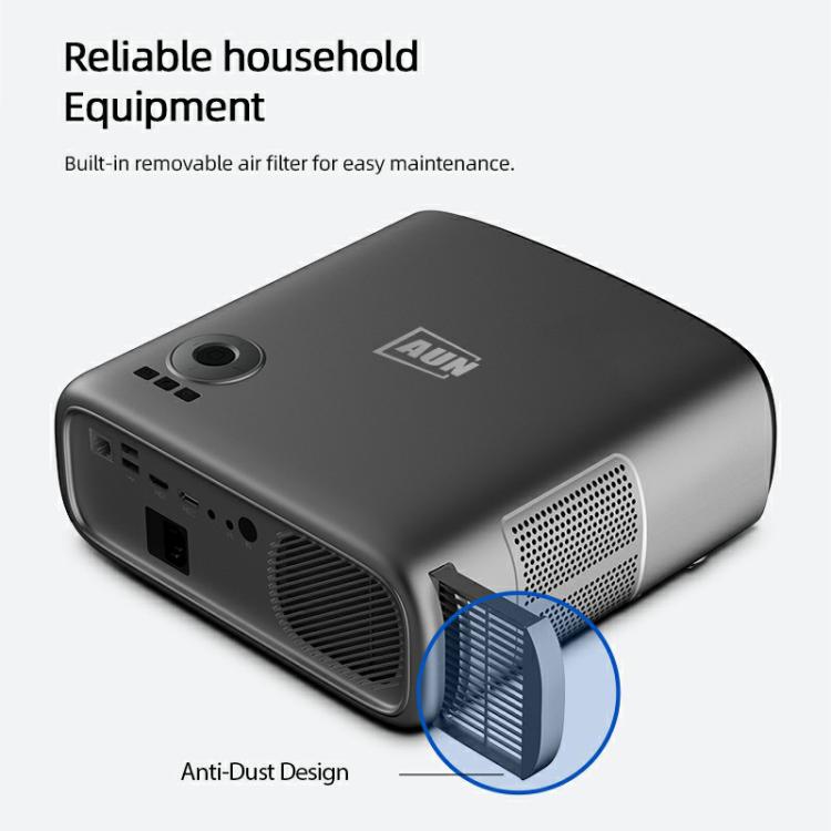 AUN AKEY9S 1080P 1000ANSI Autofocus WIFI Display Smart Projector, AU Plug(Black) - LED Projector by AUN | Online Shopping UK | buy2fix