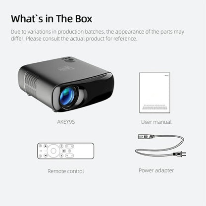 AUN AKEY9S 1080P 1000ANSI Autofocus WIFI Display Smart Projector, AU Plug(Black) - LED Projector by AUN | Online Shopping UK | buy2fix