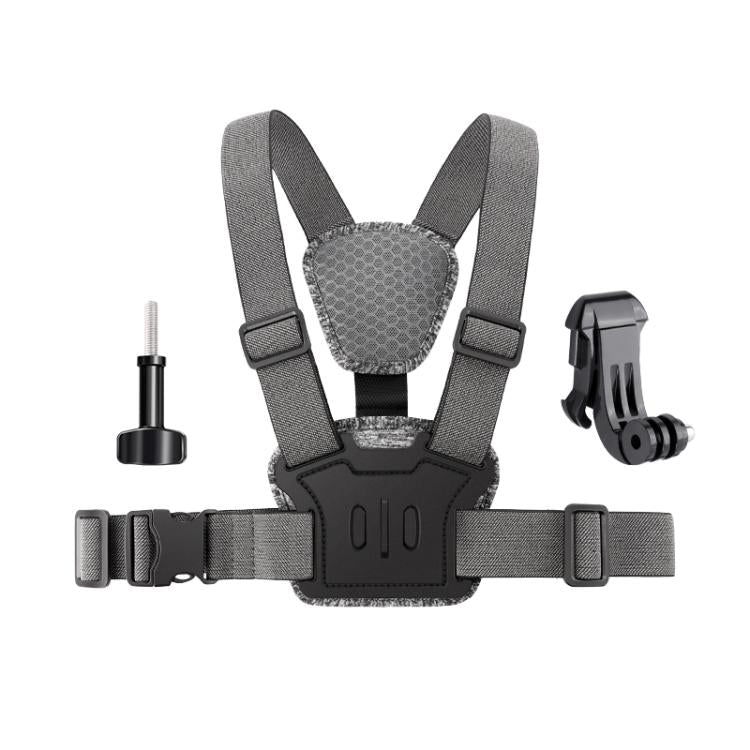 3 in 1 Quick Release Body Mount Belt Chest Strap with Mount & Screw(Grey) - Chest Belt by buy2fix | Online Shopping UK | buy2fix