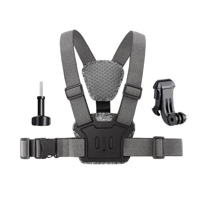 3 in 1 Quick Release Body Mount Belt Chest Strap with Mount & Screw(Grey) - Chest Belt by buy2fix | Online Shopping UK | buy2fix