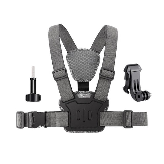 3 in 1 Quick Release Body Mount Belt Chest Strap with Mount & Screw(Grey) - Chest Belt by buy2fix | Online Shopping UK | buy2fix