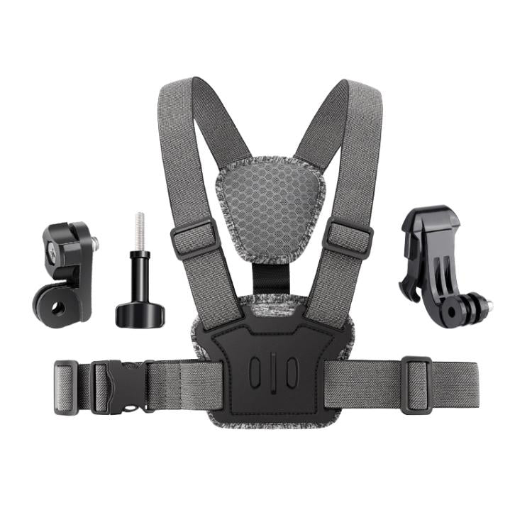 4 in 1 Quick Release Body Mount Belt Chest Strap with Mount & Screw(Grey) - Chest Belt by buy2fix | Online Shopping UK | buy2fix