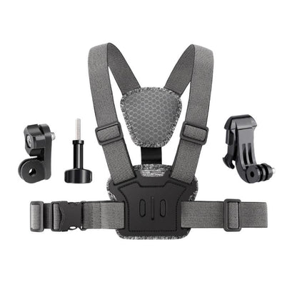 4 in 1 Quick Release Body Mount Belt Chest Strap with Mount & Screw(Grey) - Chest Belt by buy2fix | Online Shopping UK | buy2fix