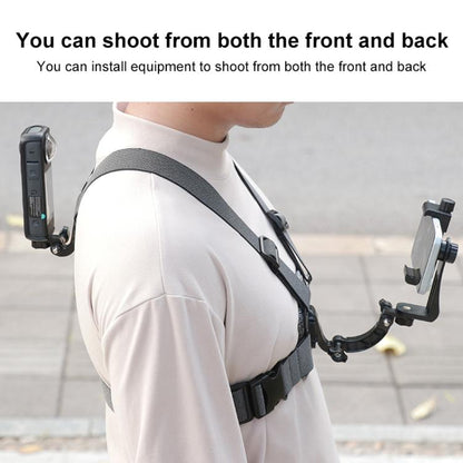 3 in 1 Quick Release Body Mount Belt Chest Strap with Mount & Screw(Grey) - Chest Belt by buy2fix | Online Shopping UK | buy2fix