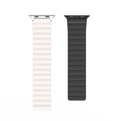 For Apple Watch 46mm / 49mm / 45mm / 44mm DUX DUCIS SD Series Double-Sided Blind Insert Silicone Magnetic Watch Strap(Black + Starlight) - Watch Bands by DUX DUCIS | Online Shopping UK | buy2fix