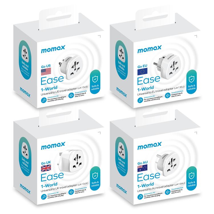 MOMAX UA13 2500W 1-World Global Adapter Socket(EU Plug) - Plug Adaptor by MOMAX | Online Shopping UK | buy2fix