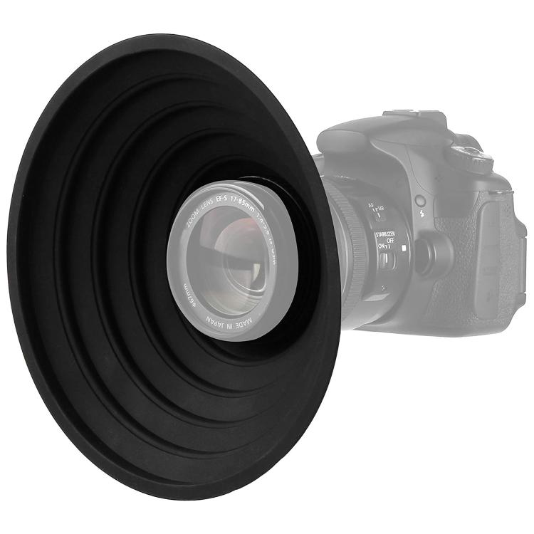Universal Silicone Lens Hood, Size:30-50mm(Black) - Lens Hood by buy2fix | Online Shopping UK | buy2fix