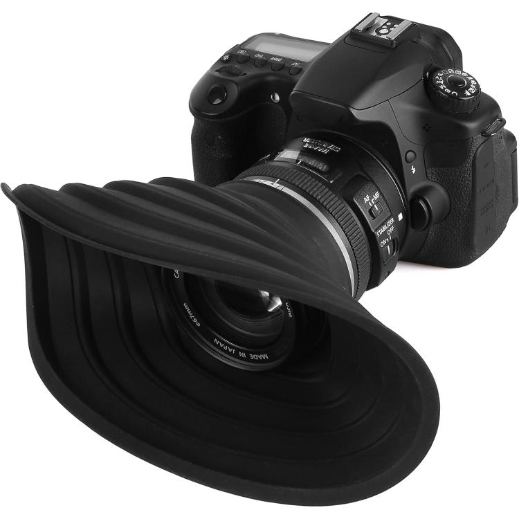 Universal Silicone Lens Hood, Size:50-70mm(Black) - Lens Hood by buy2fix | Online Shopping UK | buy2fix