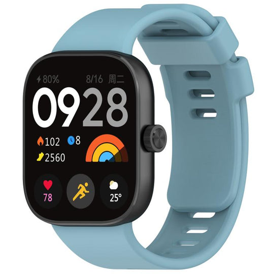 For Redmi Watch 6 / 5 /  4 xDfind Solid Color Silicone Sports Watch Band(Light Blue)