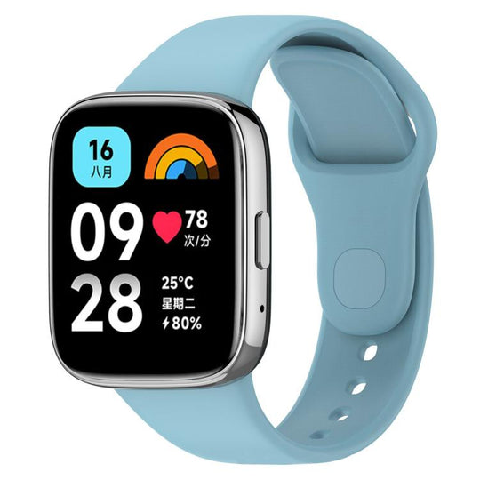 For Redmi Watch 3 Active / Watch 3 Lite xDfind Solid Color Silicone Watch Band(Blue)