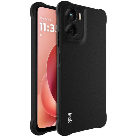 For Motorola Moto G06 4G / G06 Power 4G imak Shockproof Airbag TPU Phone Case(Matte Black)