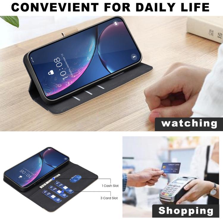 For iPhone Air Splicing Color Hollow Flower Pattern RFID Leather Phone Case(Black) - iPhone Air Cases by buy2fix | Online Shopping UK | buy2fix