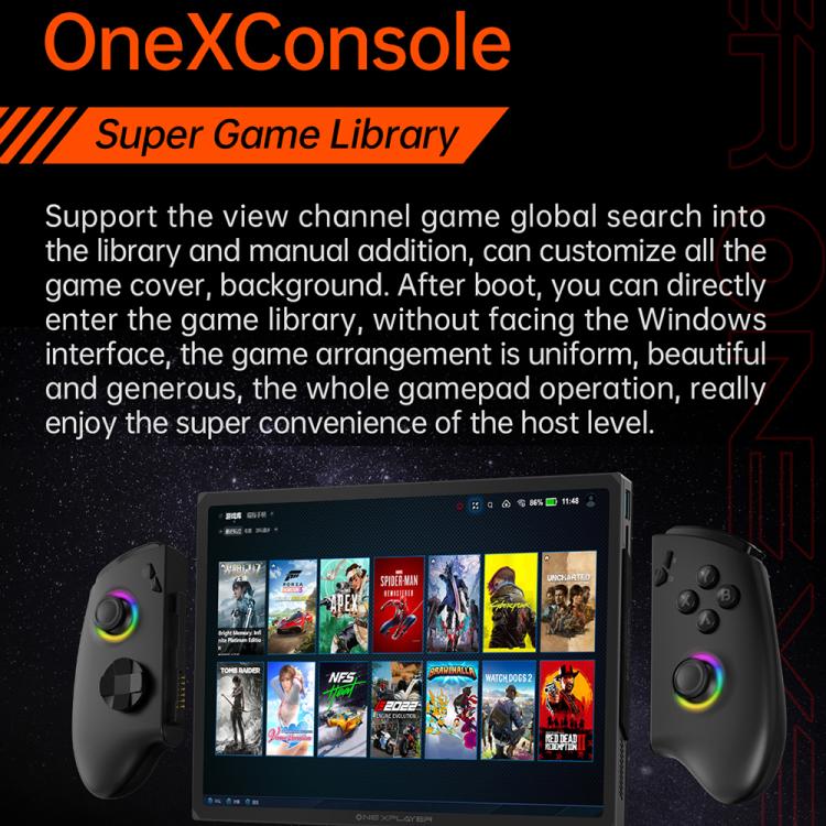 ONE-NETBOOK OneXPlayer X1 Pro 10.95 inch Handheld Game Console, 64GB+2TB, Windows 11 AMD Ryzen AI 9 HX 370(Black) - Pocket Console by ONE-NETBOOK | Online Shopping UK | buy2fix