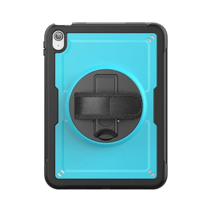 For iPad 2025 / 2022 Honeycomb Hand Grip Turntable Stand Tablet Case(Light Blue) - iPad 2025 / 2022 Cases by buy2fix | Online Shopping UK | buy2fix