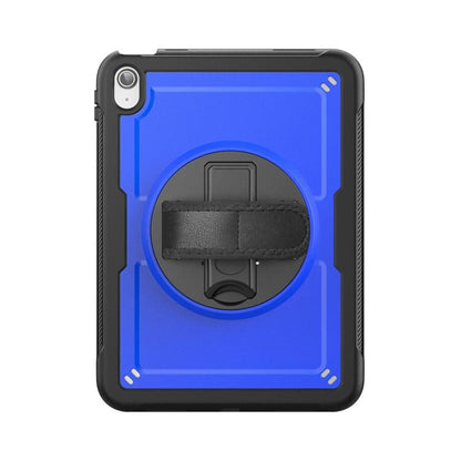 For iPad 2025 / 2022 Honeycomb Hand Grip Turntable Stand Tablet Case(Dark Blue) - iPad 2025 / 2022 Cases by buy2fix | Online Shopping UK | buy2fix
