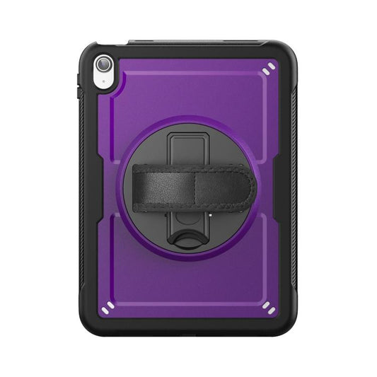 For iPad 2025 / 2022 Honeycomb Hand Grip Turntable Stand Tablet Case(Purple) - iPad 2025 / 2022 Cases by buy2fix | Online Shopping UK | buy2fix