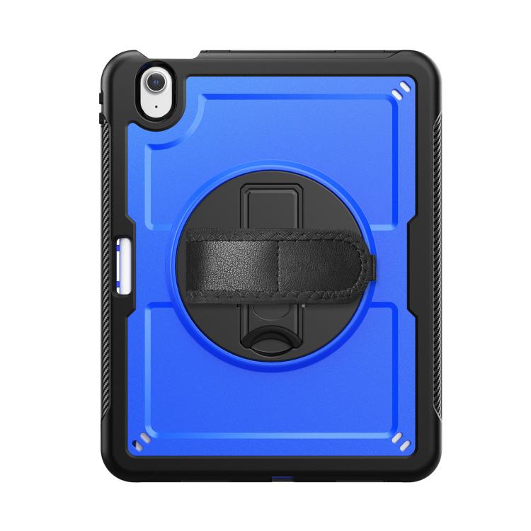 For iPad Air 11 2025 / 2024 Honeycomb Hand Grip Turntable Stand Tablet Case(Dark Blue) - iPad Air 11 2025 / 2024 Cases by buy2fix | Online Shopping UK | buy2fix