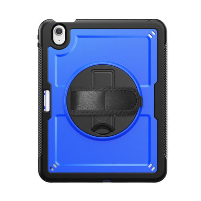 For iPad Air 11 2025 / 2024 Honeycomb Hand Grip Turntable Stand Tablet Case(Dark Blue) - iPad Air 11 2025 / 2024 Cases by buy2fix | Online Shopping UK | buy2fix