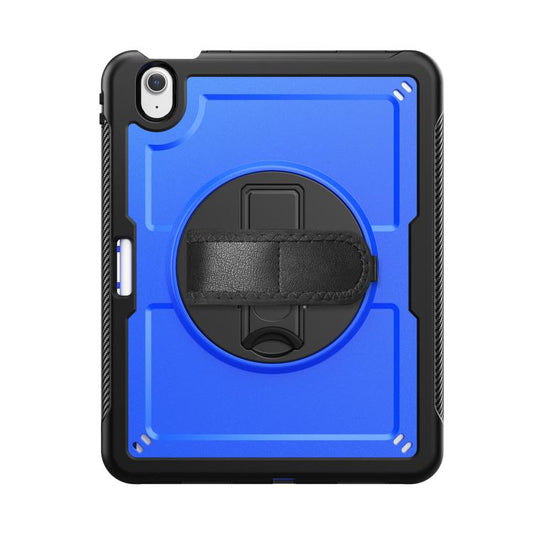 For iPad Air 11 2025 / 2024 Honeycomb Hand Grip Turntable Stand Tablet Case(Dark Blue) - iPad Air 11 2025 / 2024 Cases by buy2fix | Online Shopping UK | buy2fix