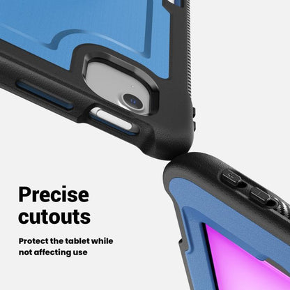 For iPad Air 13 2025 / 2024 Honeycomb Hand Grip Turntable Stand Tablet Case(Navy Blue) - iPad Air 13 2025 / 2024 Cases by buy2fix | Online Shopping UK | buy2fix