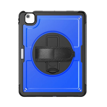 For iPad Air 13 2025 / 2024 Honeycomb Hand Grip Turntable Stand Tablet Case(Dark Blue) - iPad Air 13 2025 / 2024 Cases by buy2fix | Online Shopping UK | buy2fix