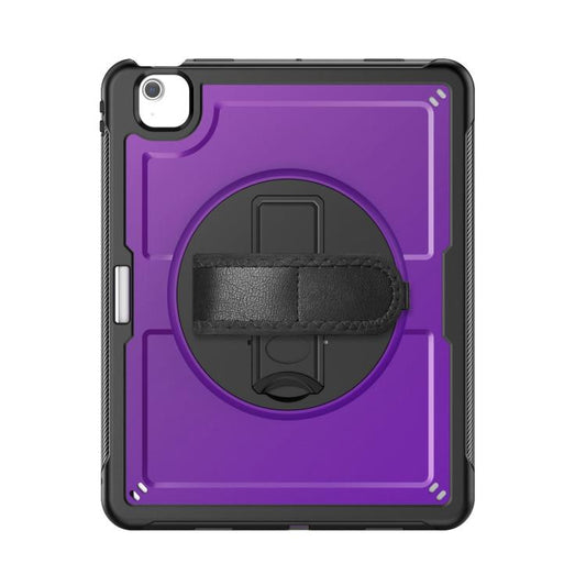For iPad Air 13 2025 / 2024 Honeycomb Hand Grip Turntable Stand Tablet Case(Purple) - iPad Air 13 2025 / 2024 Cases by buy2fix | Online Shopping UK | buy2fix