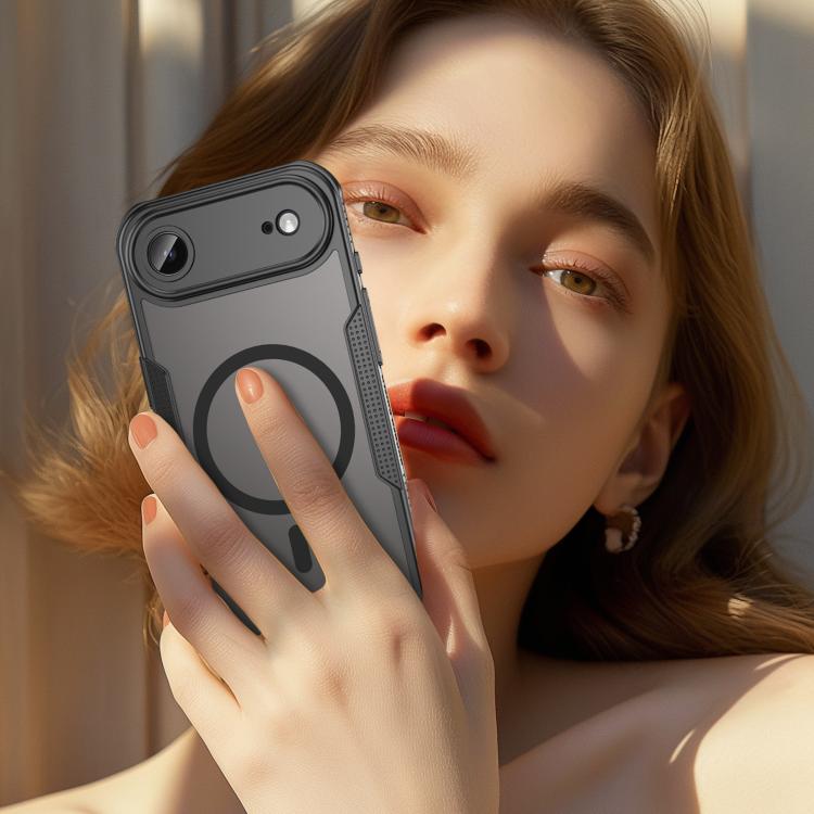 For iPhone Air Armor Glaze MagSafe Magnetic Phone Case(Black) - iPhone Air Cases by buy2fix | Online Shopping UK | buy2fix