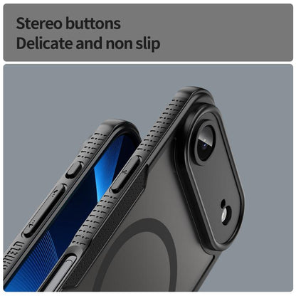 For iPhone Air Armor Glaze MagSafe Magnetic Phone Case(Black) - iPhone Air Cases by buy2fix | Online Shopping UK | buy2fix