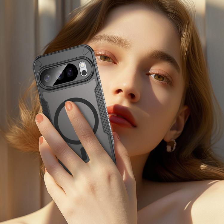 For Google Pixel 10 Pro Armor Glaze MagSafe Magnetic Phone Case(Black) - Google Cases by buy2fix | Online Shopping UK | buy2fix